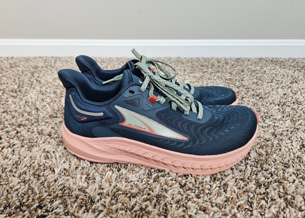 Altra Torin 7 Women’s 8 Deep Teal Pink Zero Drop Road Running Shoes